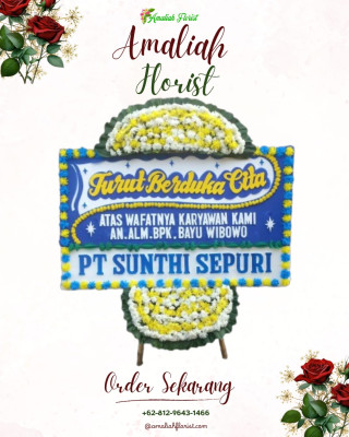 Papan Bunga Duka di Mebarok